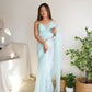 Vamsee Sheetal Sky Organza Saree - Swadesiicart