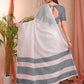 Shree Shyam Fashion The White Loom White Linen Cotton Saree