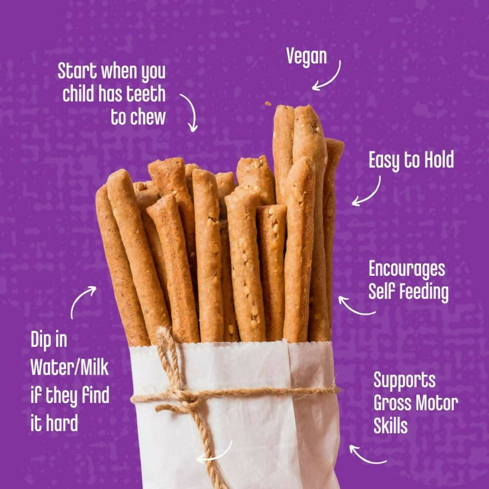 Early Foods Millet & Sesame Teething Sticks - Swadesiicart