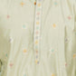 Bluesaanchi Handcrafted Cotton Kurta Pajama Set for Men – Pista Green | Swadesiicart
