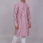 Bluesaanchi Handcrafted Cotton Kurta Pajama Set for Men – Purple | Swadesiicart