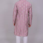 Bluesaanchi Handcrafted Cotton Kurta Pajama Set for Men – Purple | Swadesiicart