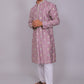 Bluesaanchi Handcrafted Cotton Kurta Pajama Set for Men – Purple | Swadesiicart