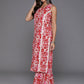 Ahalyaa Women's Traditional wear Kurta Set - Red | Swadesiicart