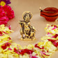 Estele Gold-Polished Spiritual Lord Krishna Idol for Home/Car Decor - Swadesiicart