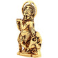 Estele Gold-Polished Spiritual Lord Krishna Idol for Home/Car Decor - Swadesiicart
