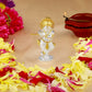 Estele Gold-Polished Divine Lord Krishna Idol for Home/Car Decor - Swadesiicart