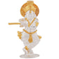 Estele Gold-Polished Divine Lord Krishna Idol for Home/Car Decor - Swadesiicart