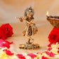 Estele Gold-Polished Sri Krishna Idol for Pooja/Car decor - Swadesiicart