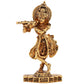 Estele Gold-Polished Sri Krishna Idol for Pooja/Car decor - Swadesiicart