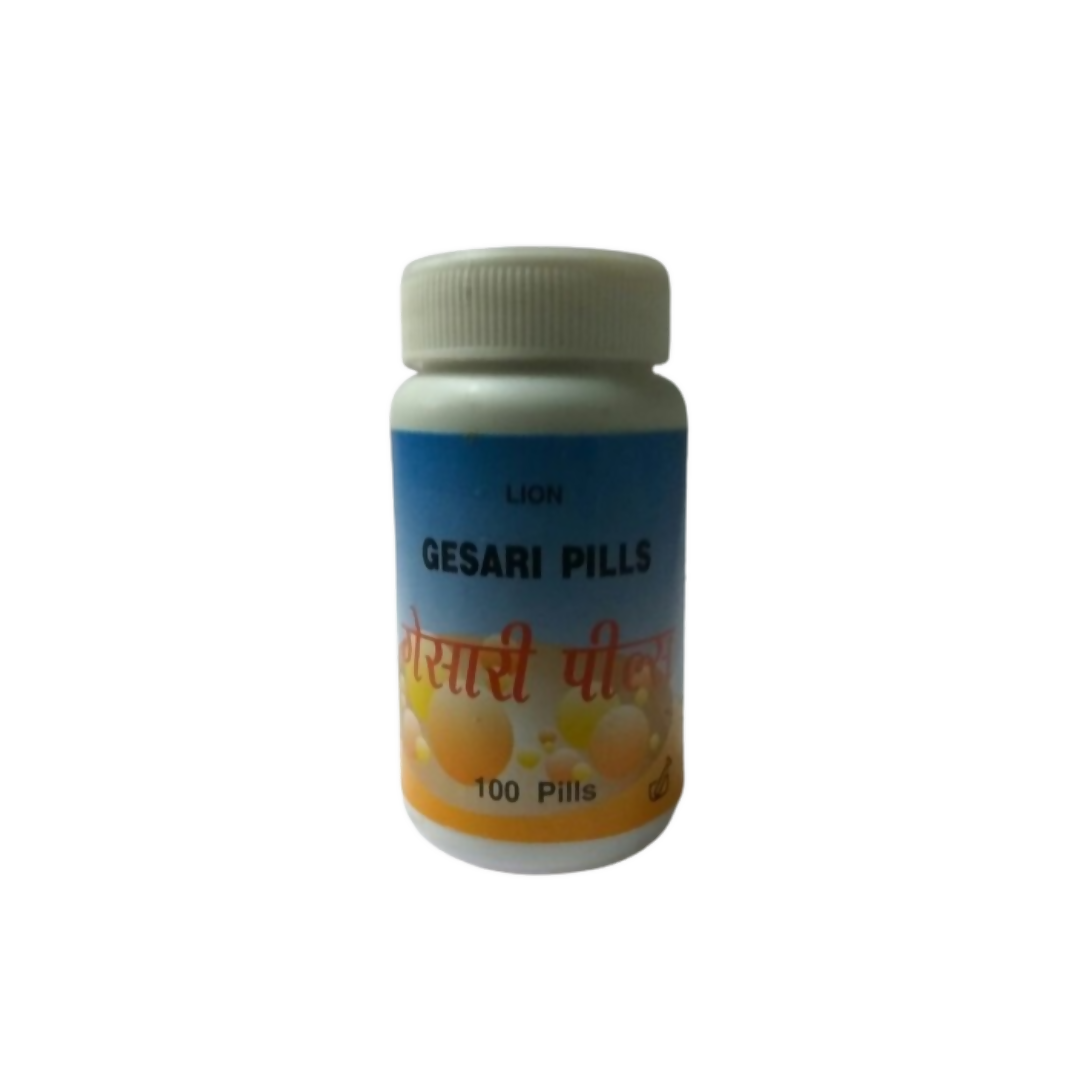 Lion Ayurveda GESARI PILLS, White | Swadesiicart