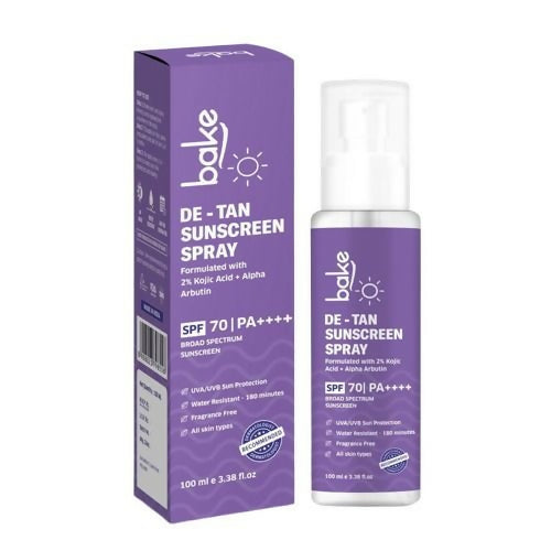 Bake SPF 70 Sunscreen Spray PA++++ Waterproof | Swadesiicart
