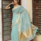 Shree Shyam Fashion Sky Blue Cotton Saree