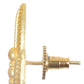 Joban Fashion Women Matte Gold Brass Earrings | Swadesiicart