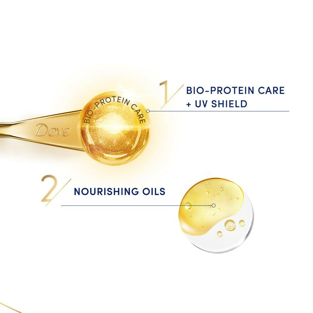 Dove Radiant Shine + UV Protect Hair Serum - Swadesiicart