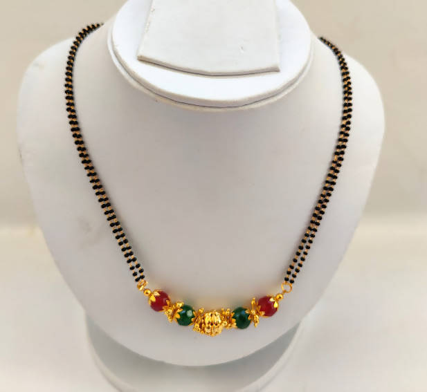 Simple Multicolor Blackbeads / Mangalsutra | Swadesiicart