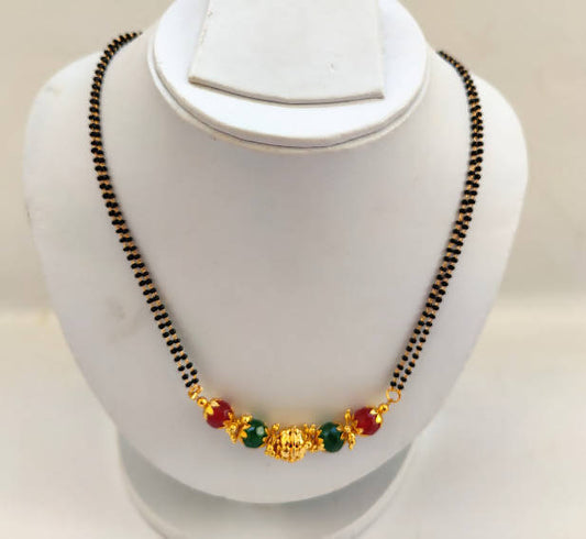 Simple Multicolor Blackbeads / Mangalsutra | Swadesiicart