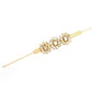 Mominos Fashion Joharkamal Gold-Polished Brass Finish Stone Choker For Women & Girls (Golden) | Swadesiicart