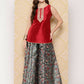 Ahalyaa Women's Traditional Wear Co-ods - Red