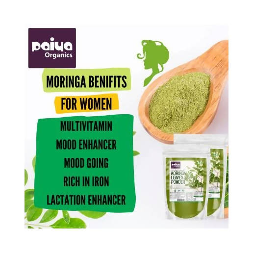 Paiya Organics Certified Organic Moringa Powder - Swadesiicart