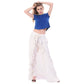 Asmaani White Color Plain Ruffle Palazzo