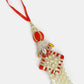 NVR Women & Men Set of 2 White Pearl Bhaiya Bhabhi Rakhi With Roli Chawal & Chocolate | Swadesiicart