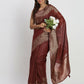 Shree Shyam Fashion Linen Cotton Maroon Saree