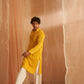 Mustard Viscose Chikankari Embroidery Work Men's Kurta Set - Mahotsav | Swadesiicart