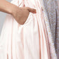 Ahalyaa Women Pink Crepe Khari Print Dress | Swadesiicart