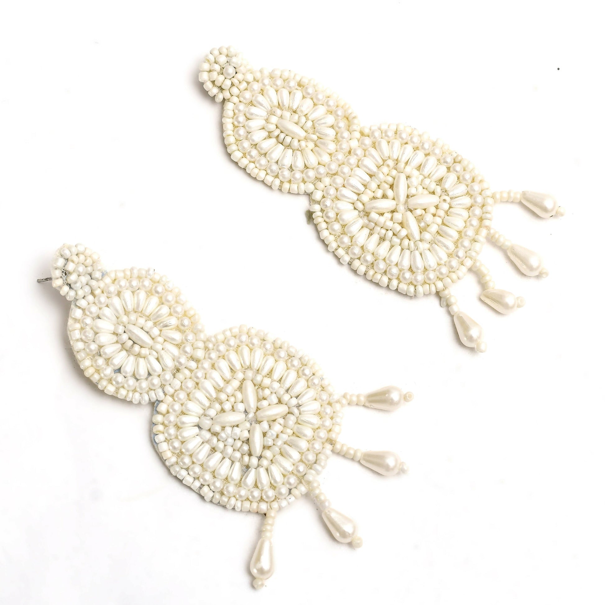 Mominos Fashion Johar Kamal Handicraft Pearls Necklace with Earrings For Women - Swadesiicart