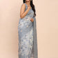 Shree Shyam Fashion Linen Cotton Grey Saree