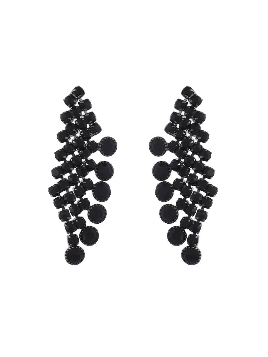 VOJ Women Black Color stainless steel Jewellery Set - Swadesiicart