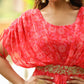 Janasya Pink Georgette Floral Gown | Swadesiicart