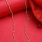 NVR Women's Set of 2 Gold-Polished Minimal Chain | Swadesiicart
