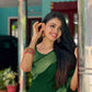 DEIANA'S Beautiful Designer Golden zari Soft Lichi Silk Saree - P Green - Swadesiicart