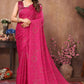 Aafreen Partywear Designer Pink Rangoli Silk Fancy Saree
