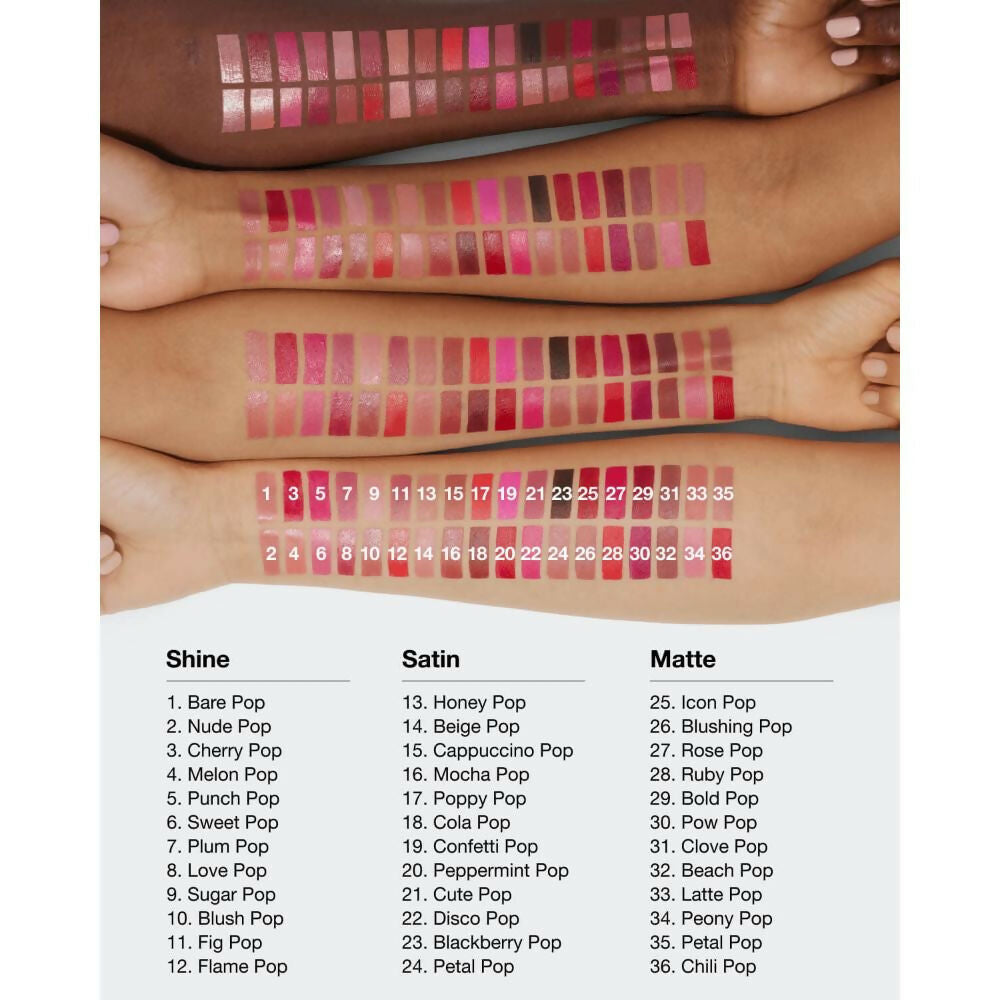 Clinique Pop Longwear Lipstick - Mocha - Swadesiicart
