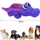 Sage Square Durable Interactive Dog Squeaky Crocodile Toy (Random Color) - Swadesiicart