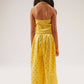 Lil Drama Mehfil Yellow Co-Ordinate Set For Girls - Swadesiicart