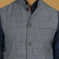 Even Apparels Nehru Jacket With Welt Pockets - Blue | Swadesiicart