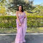 Vamsee Purple Organza Saree - Swadesiicart