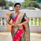 PR Fashion Rani Pink Soft Banarasi Silk With Zari Weaving Meenakari Design Saree | Swadesiicart