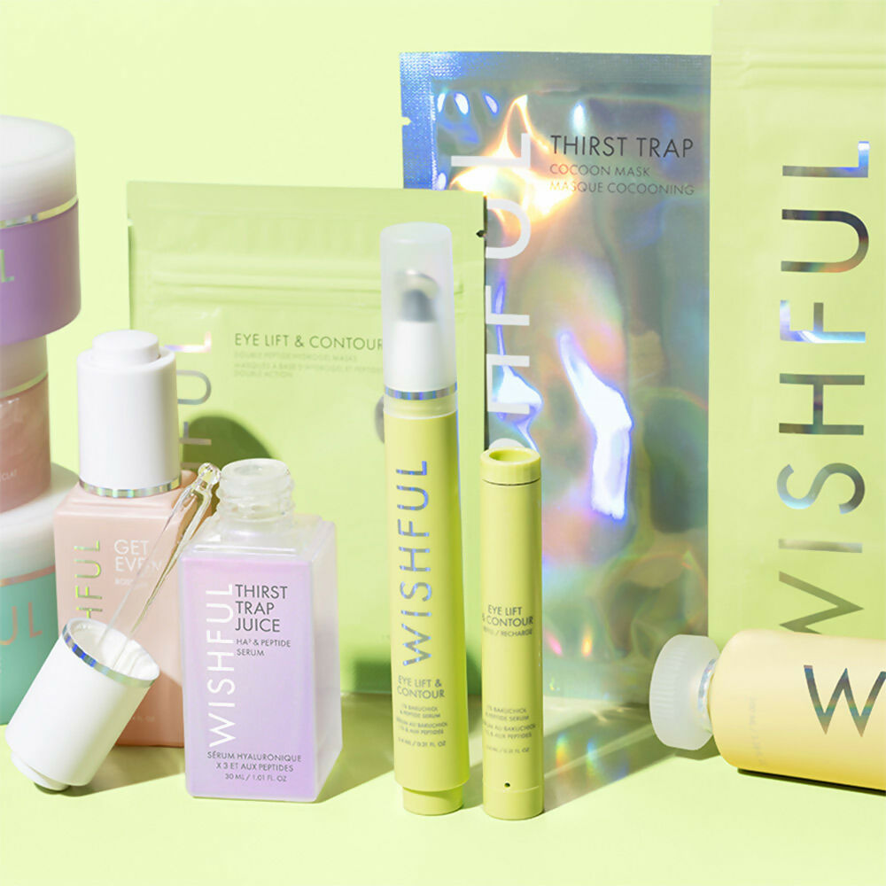 Wishful By Huda Beauty Eye Lift & Contour 1% Bakuchiol & Peptide Serum Refill - Korean Skincare | Swadesiicart