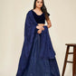 Jyoti Fashion Women's Blue Two Tone Tapeta Silk Sequins Designer Lehenga Choli Set | Swadesiicart