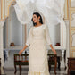 Kaajh Women's Off White EmbroideOff White Silk Kurta Sharara Set With Kota Doria Dupatta | Swadesiicart