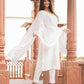 Kaajh Women's Off White Lucknow Chikankari Cotton Kurta Set With Dupatta | Swadesiicart