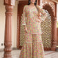 Kaajh Women's Yellow Floral Printed Kurta With Sharara | Swadesiicart