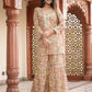 Kaajh Women's Yellow Floral Printed Kurta With Sharara | Swadesiicart