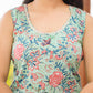 Kaajh Women's Turquoise Floral Printed Kurta With Sharara | Swadesiicart
