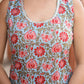 Kaajh Women's Sky Blue Floral Printed Kurta With Sharara | Swadesiicart